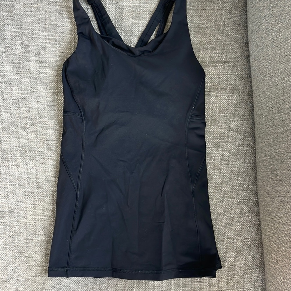 Black tank top